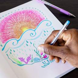 Gel Pen Set 48-Color Basic, Glitter, Neon, Pastel & Metallic Set