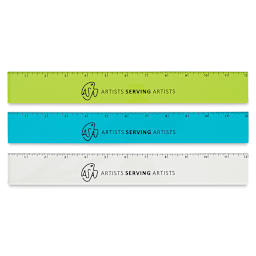 Blick Artists Serving Artists Ruler - Shown in a variety of colors