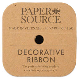 Paper Source Satin Ribbon - Raisin, 1" x 10 yds, front of package