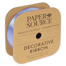 Paper Source Satin Ribbon - Wisteria, 1" x 10 yds, side of package