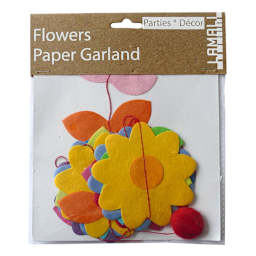 Handmade Garlands Rainbow Flowers - 4.9 ft.