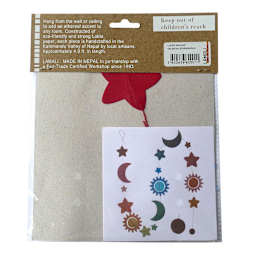 Handmade Garlands Celestial Stars/Moon/Sun - 4.9 ft.