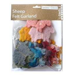 Handmade Garlands Felt Sheep - 4.9 ft.