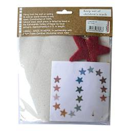 Handmade Garlands Felt Stars - 4.9 ft.