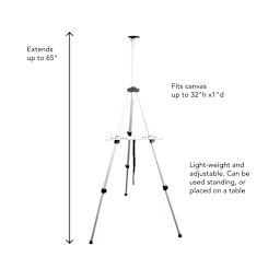 Tilden Aluminum Tripod Easel Silver Metal Value - Folding Tripod