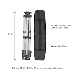 Tilden Aluminum Tripod Easel Silver Metal Value - Folding Tripod