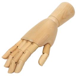 Art Alternatives Articulated Wooden Right Hand, 12"