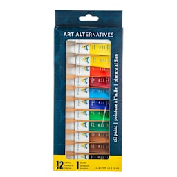 Economy Oil Paint Sets 12-Color Set - 12ml Tubes