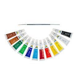 Economy Oil Paint Sets 12-Color Set - 12ml Tubes