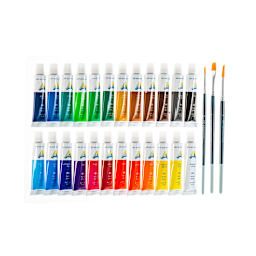 Economy Oil Paint Sets 24-Color Set - 12ml Tubes