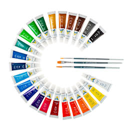 Economy Oil Paint Sets 24-Color Set - 12ml Tubes