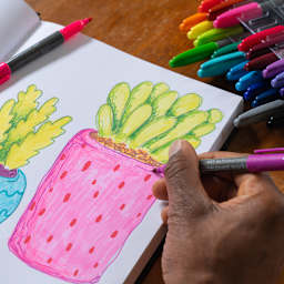 Permanent Marker Set 24-Color Fine Tip Set