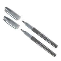 Permanent Marker Set Silver - Fine Tip, 2/Pkg.