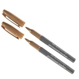 Permanent Marker Set Gold - Fine Tip, 2/Pkg.