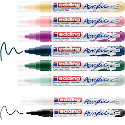 Acrylic Marker Starter Set 8-Marker Nordic Colors Set