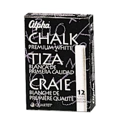 Alpha Golden White Chalk 12 Sticks 3/8"