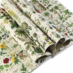 Pepin Press Creative Paper Book - Flora, open showing multiple sheets