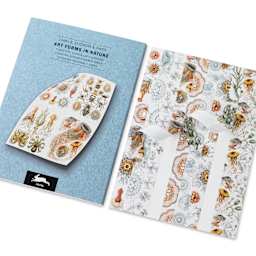 Pepin Press Label, Sticker & Tape Book - Art Forms In Nature, 6-1/2" x 9-1/2", book with sheet removed