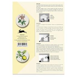 Pepin Press Label, Sticker & Tape Book - Flora, 6-1/2" x 9-1/2", back cover