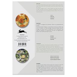 Pepin Press Label, Sticker & Tape Book - Van Gogh, 6-1/2" x 9-1/2", back cover