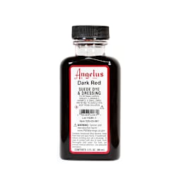 Angelus Suede Dyes Dark Red - 3 oz. Dauber Bottle