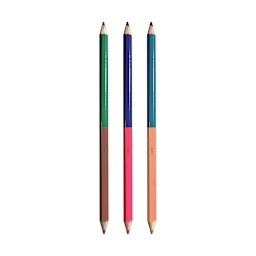 2 of a Kind Colored Pencil Set 12-Pencil 24-Color Set - New Packaging