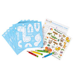 Colour & Play 6-Piece Sets Zoo Edition