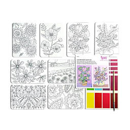 Scenic Hues DIY Watercolor Art Kits Flowers & Gardens
