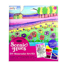 Scenic Hues DIY Watercolor Art Kits Flowers & Gardens