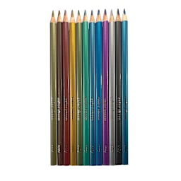 Color Sheen Metallic Colored Pencils 12-Color Set