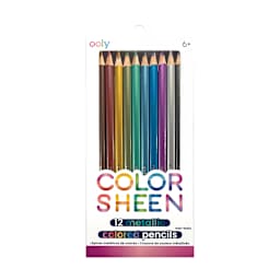 Color Sheen Metallic Colored Pencils 12-Color Set