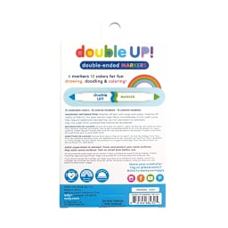 Double Up Double-Ended Markers 12-Color Set