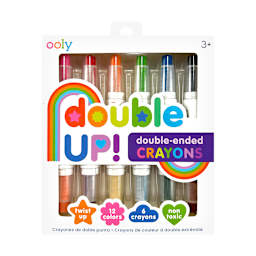 Double Up Crayons 6-Crayon/12-Color Set