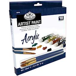 Acrylic Artist Paint Sets 18 Color Set   12ml - Peggable