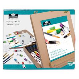 Artist Acrylic Color 48-Piece Easel Set