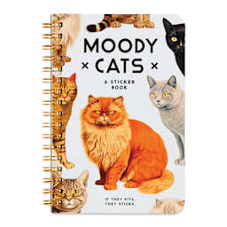 Moody Cats Sticker Book, front cover