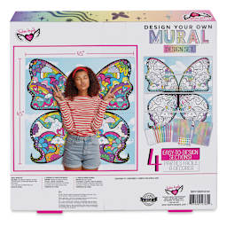 Fashion Angels DIY Mural Design Set - Butterfly Wings (back of packaging)