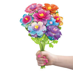 The Original Fantastic Flowers Paper Flower Maker - Hand holding completed Paper Flower Bouquet