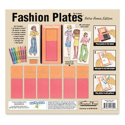 Fashion Plates Retro Remix Kit - Back of Package