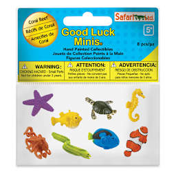 Safari Ltd Good Luck Minis Fun Packs- Coral Reef creatures package, front view