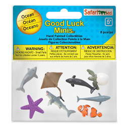 Safari Ltd Good Luck Minis Fun Packs- Ocean creatures package, front view