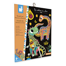 Janod Dinosaur Cut-Outs Scratch Art Kit (packaging)