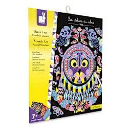 Janod Animal Mandalas Scratch Art Kit