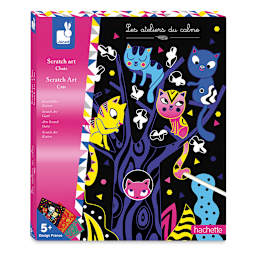 Janod Cats Scratch Art Kit (packaging)