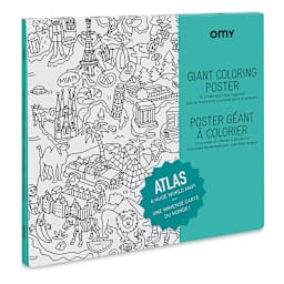 Omy Atlas Giant Coloring Poster