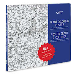 Omy USA Map Giant Coloring Poster (packaging)