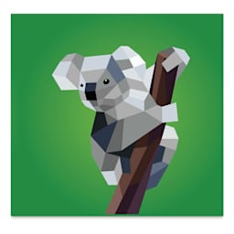 Paint By Sticker Kids: Zoo Animals (koala on branch)