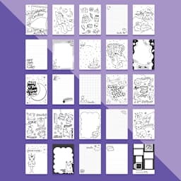 Fashion Angels Galaxy Doodle Activity Set (inside pages)