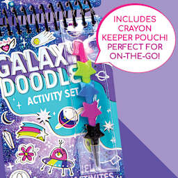 Fashion Angels Galaxy Doodle Activity Set (star crayons with pouch)
