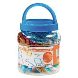 Kid Made Modern DIY Bubble Wand Kit (Side view of jar)